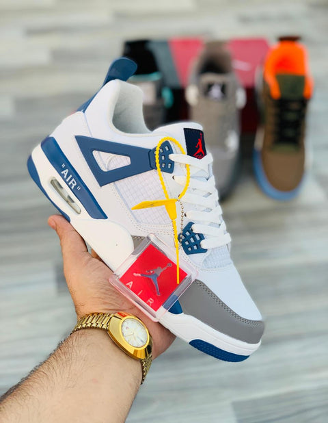 Nike Air Jordan 4 Retro – White & Blue